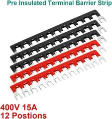 10pcs 5 Sets 12 Positions Dual Row 600V 15A Screw Terminal Strip Blocks with …