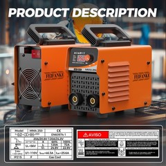 250A MINI Stick Welder 110V Lift TIG/MMA Welding Machine Hot Start for Beginner