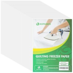 KOPAIBOS Freezer Paper Sheets for Quilting & Crafts – 8.5×11 30 Sheets, White