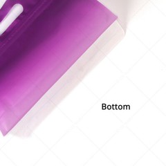 Multi-Size Gradient Matte Purple Kraft Paper Stand Up Zipper Bag w/Hang Hole P