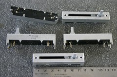 5 Pieces Matsushita Slide Potentiometer 1 Meg Ohm Linear Taper EVA Series NOS