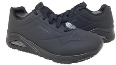 Skechers Women’s Work Relaxed Fit Uno SR Lace Up Shoes Black Size:8 122ST