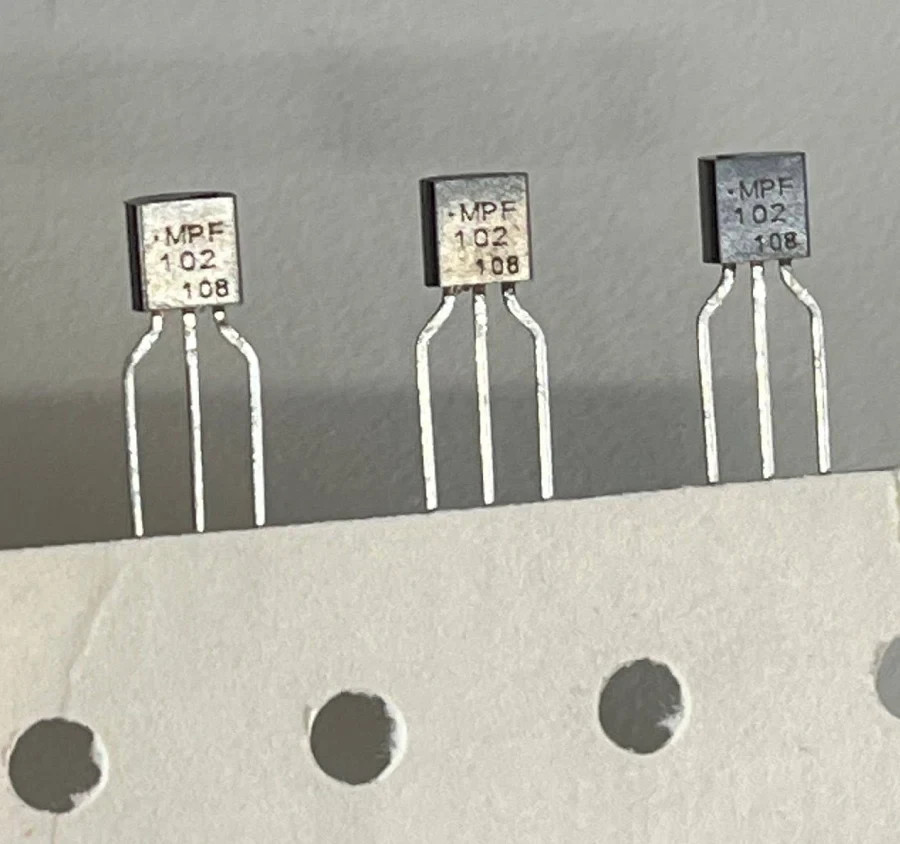 Motorola MPF102 N-Channel RF JFET Amplifier Transistor TO-92 Lot Bulk 100 500 10