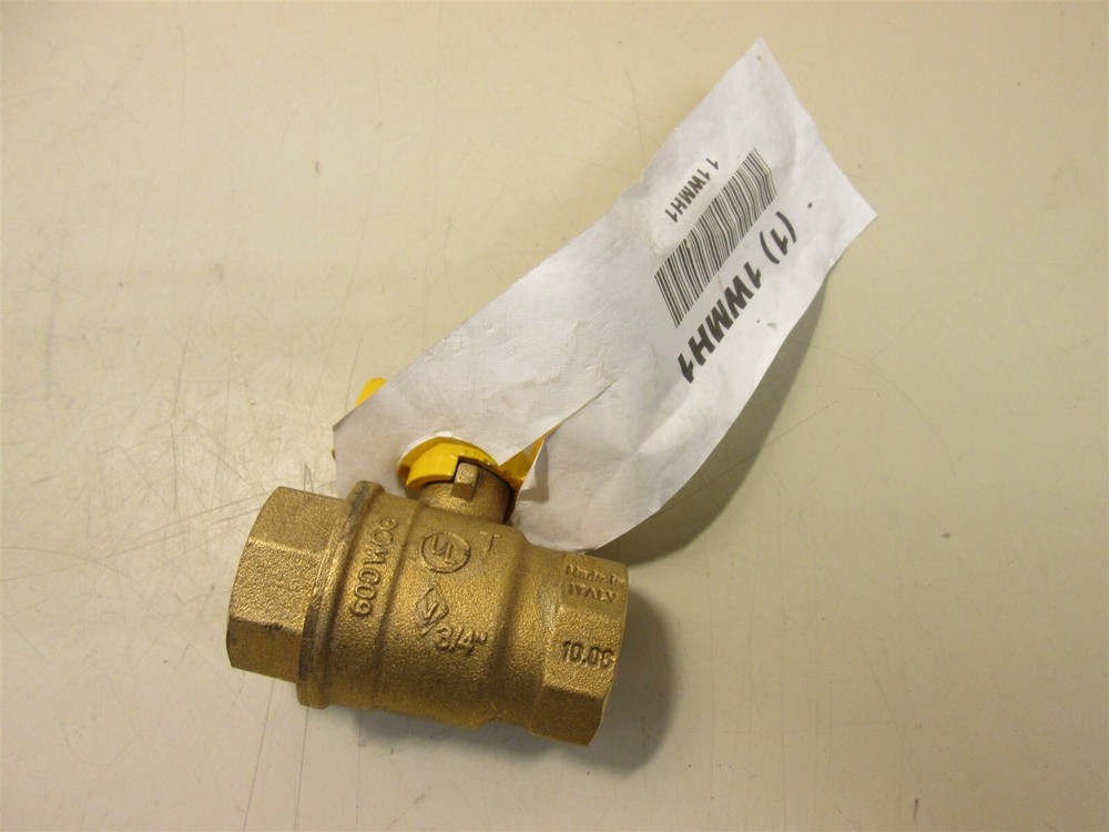 BUGATTI 1WMH1 2-Piece Inline Brass Ball Valve 3/4″ FNPT x FNPT 600 psi CWP NEW