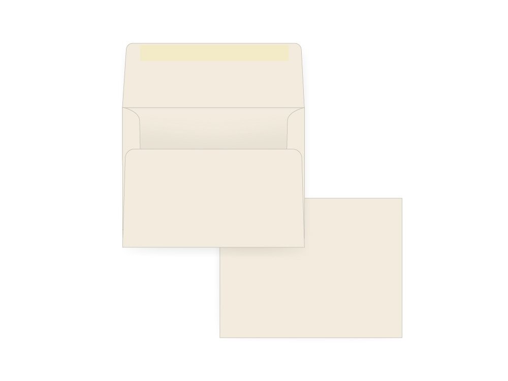 A2 Invitation Envelope, 60# Natural, 4 3/8” x 5 ¾”, Box of 500