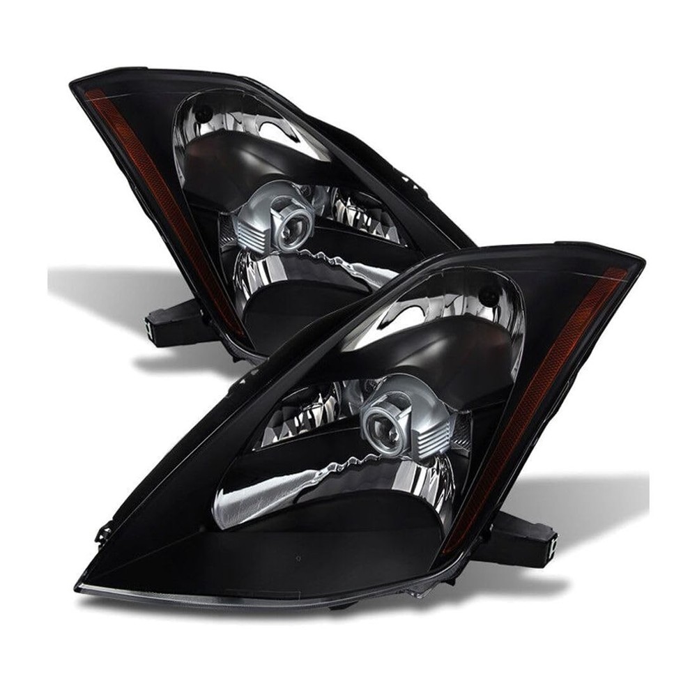 Nissan 350Z Base/Enthusiast/Performance/Track 2003-2005 Black Headlights Clear