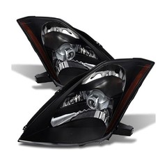 Nissan 350Z Base/Enthusiast/Performance/Track 2003-2005 Black Headlights Clear