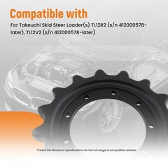 Drive Sprocket 16 Teeth for Takeuchi TL12R2 TL12V2 06916-00011 Steel 9 Holes