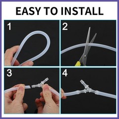 5Pcs Plastic Hose Barb Fitting 1/16″ to 3/32″ Hose ID Connectors Plastic Clear