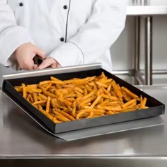 Cooking Basket, PTFE, Solid 12 x 12 for speed oven turbo chef, merry chef,