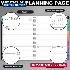 Weekly and Monthly Planner 2026-2027, July 2026-June 2027, 8.5” x 11” | Academ