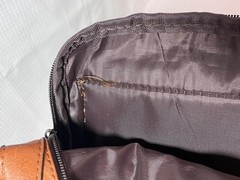 Unbranded Tan Brown Faux Leather Messenger Bag Crossbody Satchel Organizer