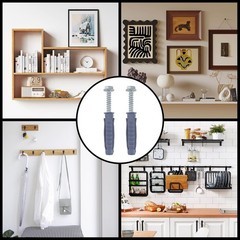 10 PCS Concrete Wall Anchors with Screws for TV Anchor Wall Mount Installatio…
