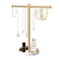 bodkar Necklace Stand Aesthetic 12.4 x 13.2 x 5.9 inches, Gold