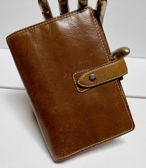 Filofax MALDEN 6 Ring Personal Organizer Planner Diary Antiqued Leather7.5X5.5”