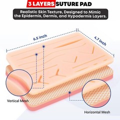 Suture Kit Student Practice Kit for Training with Surgical Pad Sutures Medical