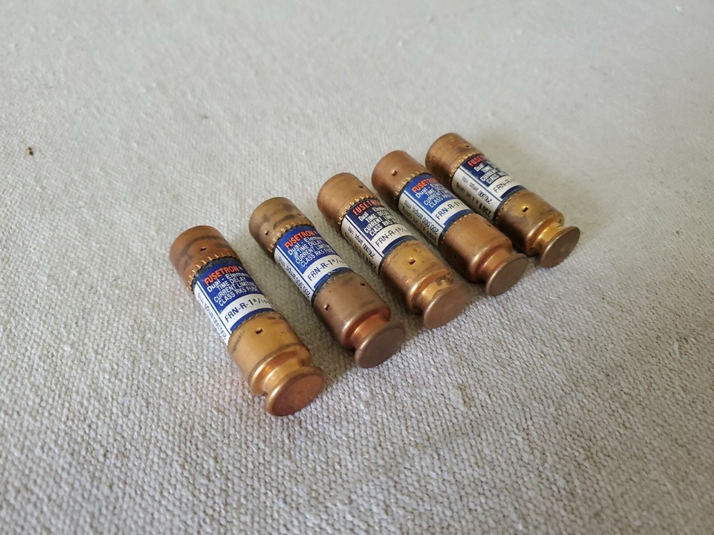 Bussmann Fusetron FRN-R-1-8/10 Fuse Time Delay 1-8/10 Amp 250 Volt PACK OF 5