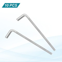 M8x150mm 7/L-Shaped Right Angle Bolt Screw, 10 Pcs
