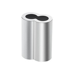 3/16″ Aluminum Crimping Loop Sleeve 70PCS, Cable Ferrule Wire Rope Sleeves Lo…