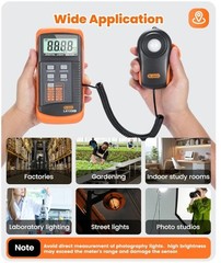 Digital Lux Meter LX1330B Digital Illuminance Light Meter 0-200,000 Lux Meter