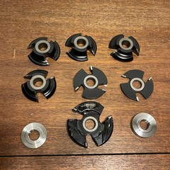 Advantage 285-8514 6 pc Shaper Cutter Entry Door set Cove &Bead 3/4″ Bore & more