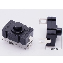 50/100/200x AC 250V 1.5A Latching On/Off Switch Self-Lock Push Button Switch US
