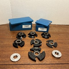 Advantage 285-8514 6 pc Shaper Cutter Entry Door set Cove &Bead 3/4″ Bore & more