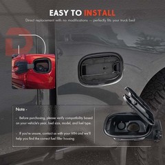 Fuel Tank Filler Pipe Housing with Cap Door Fit for Chevy Silverado 1500 2019…