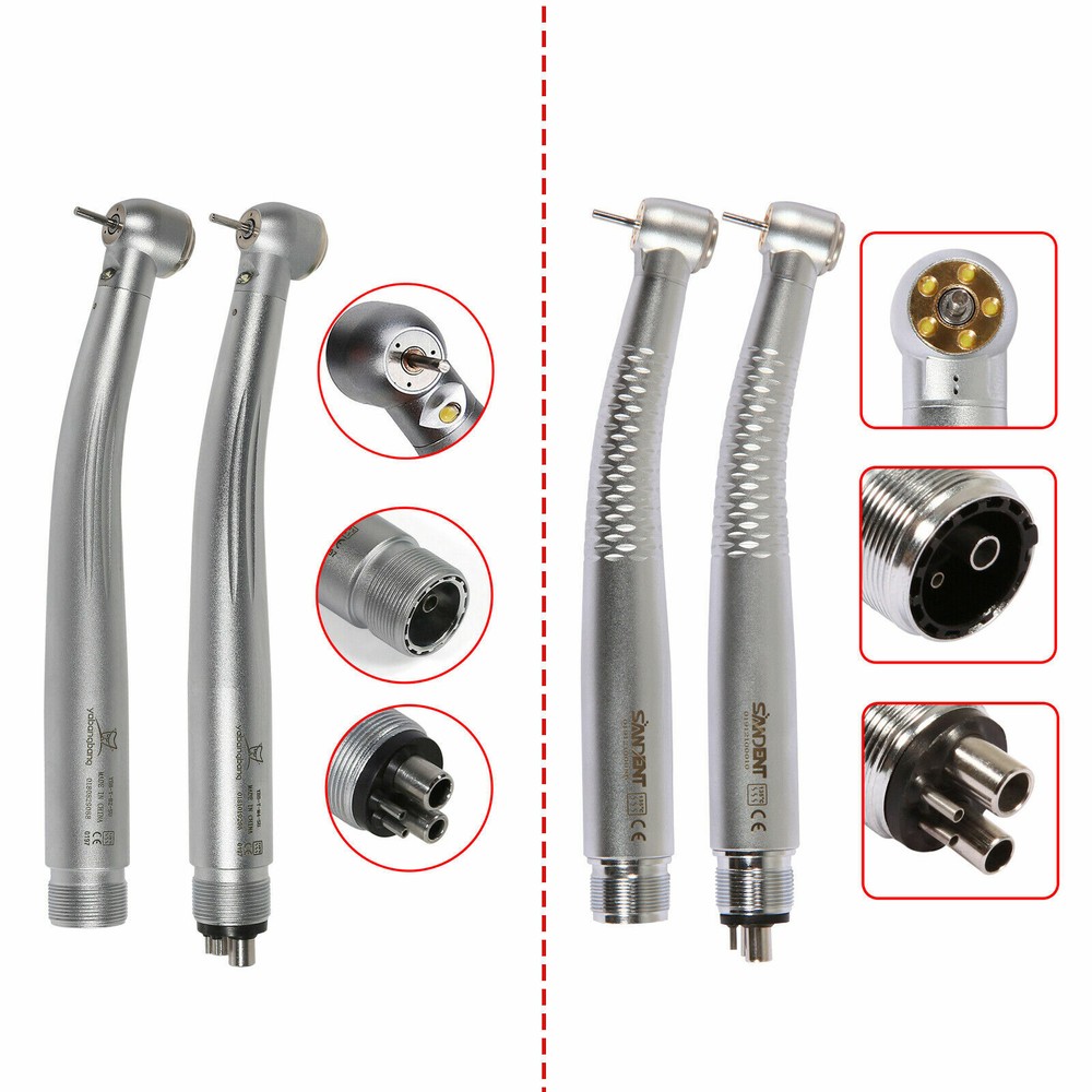 (5-Lamp) LED E-Generator Dental High Speed Handpiece 2/4H Fit NSK/GW