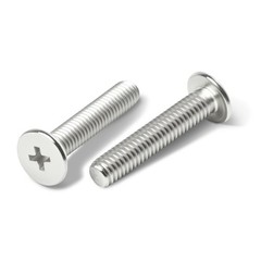 M4-0.7 x 12mm 50Pcs Flat Round Head Machine Screws, 304 Stainless Steel Phill…