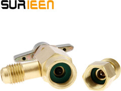 R134A Can Tap Valve with R134A Tank Adapter, 1/2″ to 1/4″ SAE Refrigerant Dispen