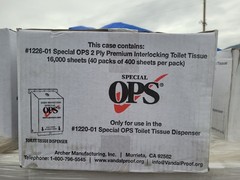 OPS Toilet Paper Commercial Retail Wholesale Bulk Tissue 16,000 Sheets Business