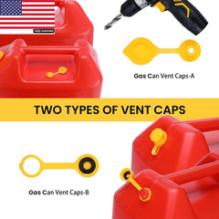Upgraded Gas Can Spout Replacement, 3-Pack Gas Can Nozzle Leak-Proof Design, wit