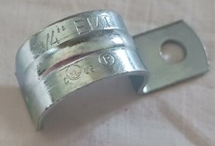EMT Strap Appleton 1902. Zinc Plated Steel. 3/4″ Neer 1-Hole. (50 pk) Ships Free
