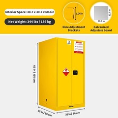 12/45/60/80 Gal Flammable Liquids Storage Cabinet Fireproof Cabinet for Factory