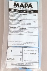 6 pairs of MAPA Professional Glove Blue-Grip LL-301 6-6 1/2″ Small
