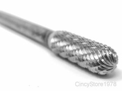 SC3LD Cylindrical Tungsten Carbide Burr Bur Cutting Tool Die Grinder Bit 1/4″