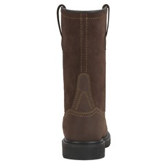 HISEA NINGO Men Steel/Soft Toe Wellington Work Boots Leather Western Cowboy Boot
