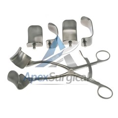 Kolbel Retractor Complete Set With 6 Blades,German Surgical Orthopedic Retractor