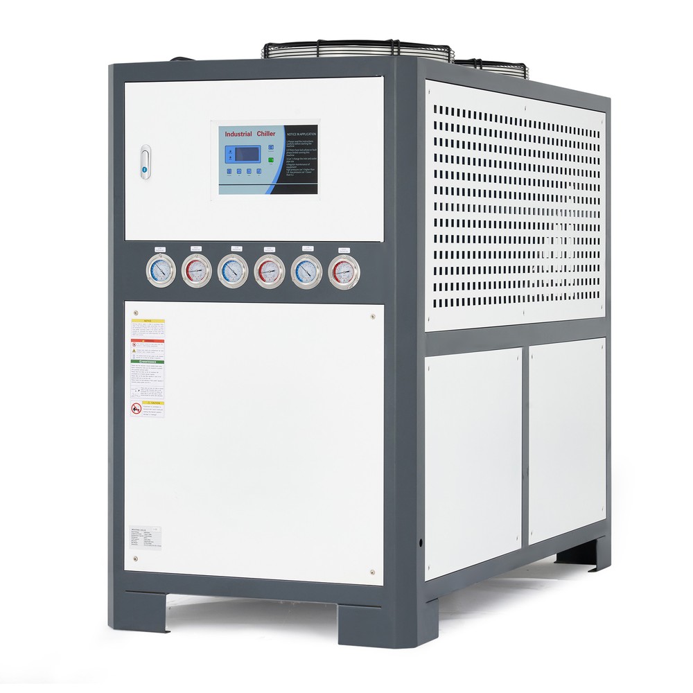 CREWORKS 15Ton Industrial Air-cooled Chiller with 53 gal Tank& 22 HP Compressor