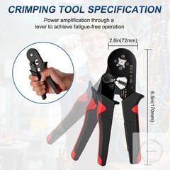 Ferrule Crimping Tool Kit Wire Ferrules Kit Crimper Pliers with 1800PCS Wire End