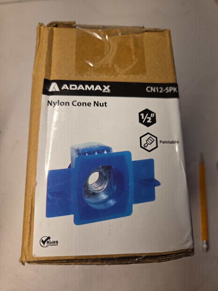 Case Pack Nylon Cone Nut CN12 NEW 10 Pks Of 5