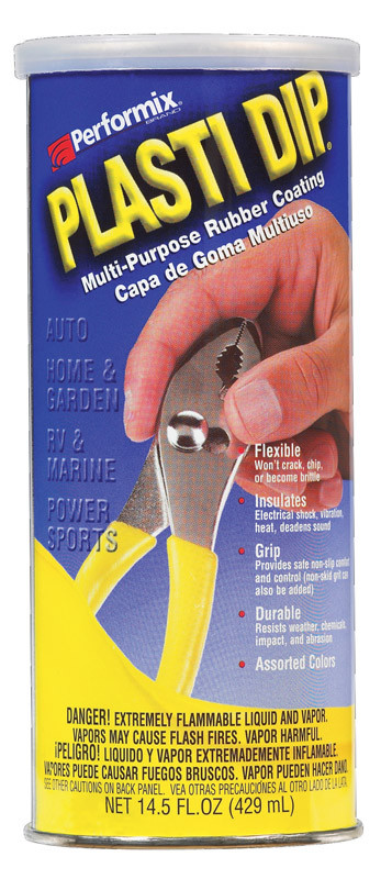 BLACK 14.5oz Performix PLASTI DIP Plastic Multi Rubber Grip Coating Handle Tool