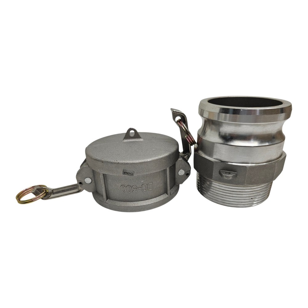 Milton Industries Cam & Groove Type A & F 3in Dust Cap DC-300 + F-300 FNPT