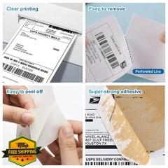 9527 Product Labels White 500 per Stack