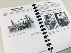Case 580E 580Se 580 Super E Loader Backhoe Service Parts Operators Manual Book