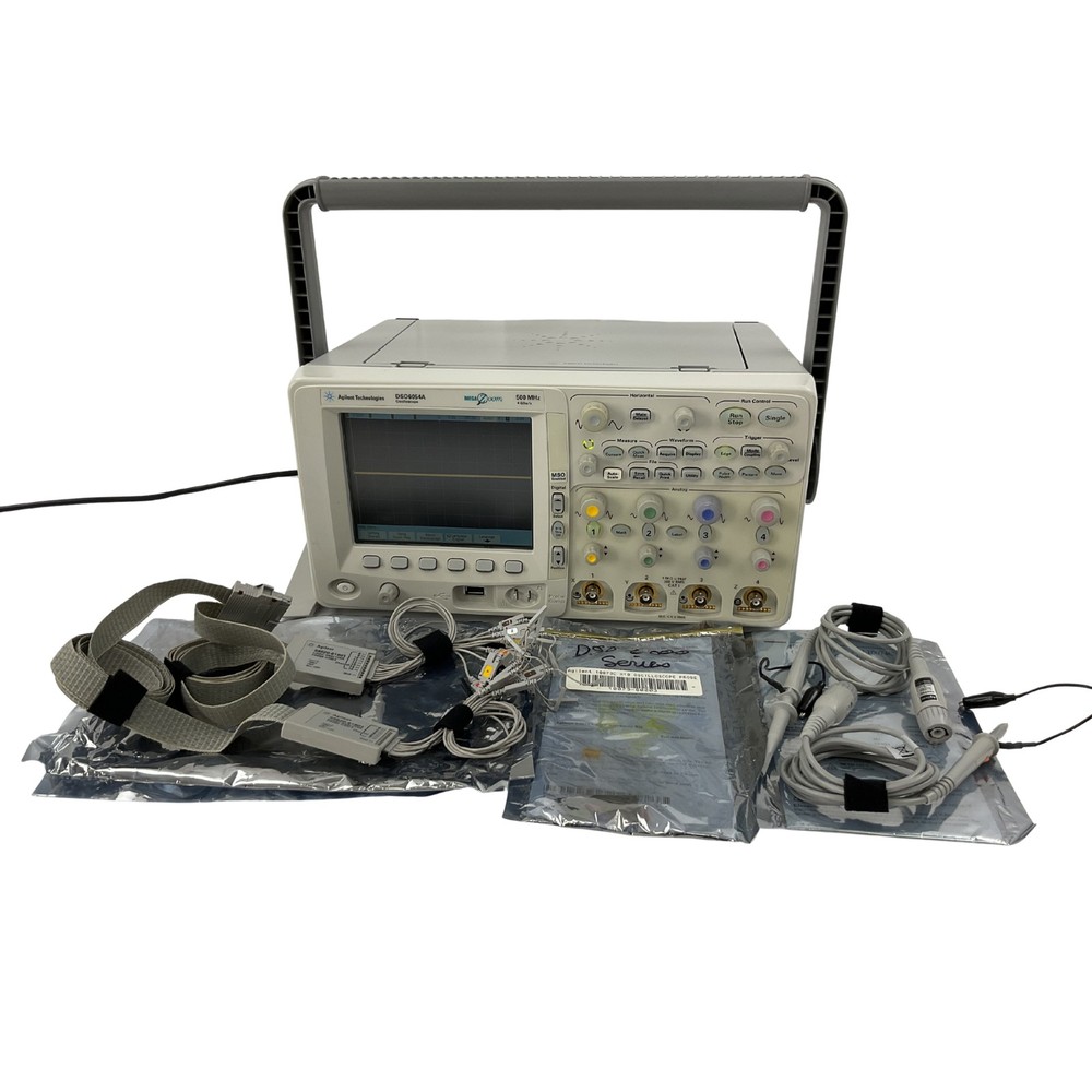 Agilent DSO6054A Oscilloscope 500 MHz w/ 2 54620-61601 Probe Cables 10073C Prob