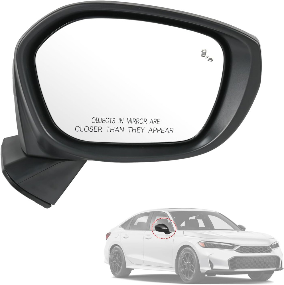 Door Mirror Right Passenger Side Replacement for Honda Civic Sedan Hatchback 202