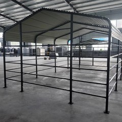 13×20 Ft Farm Livestock Shelter, Heavy Duty Galvanized Steel for Cattle & Horses