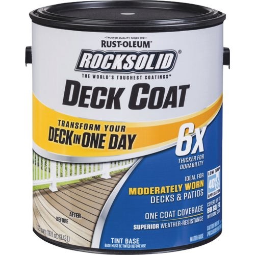 1Pc Rust-Oleum RockSolid Tint Base Deck Coat, 1 Gal.